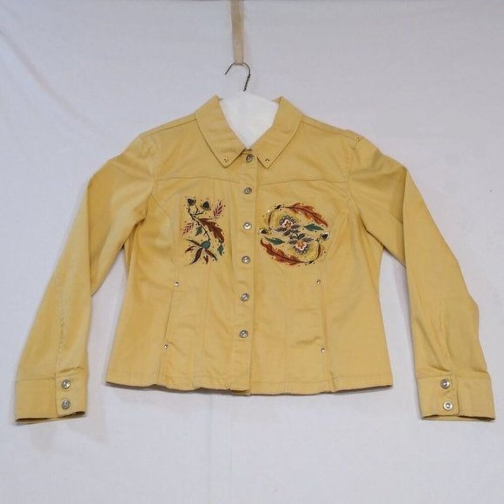 A.M.I. RARE One-Of-A-Kind Customized Embroidered Swarovski Rhinestone Med Jacket